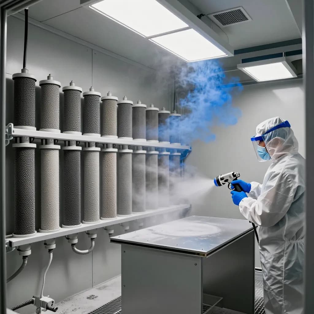 Air Quality Management in Powder Coating Facilities: Particulate Emissions, Booth Filtration, and Monitoring