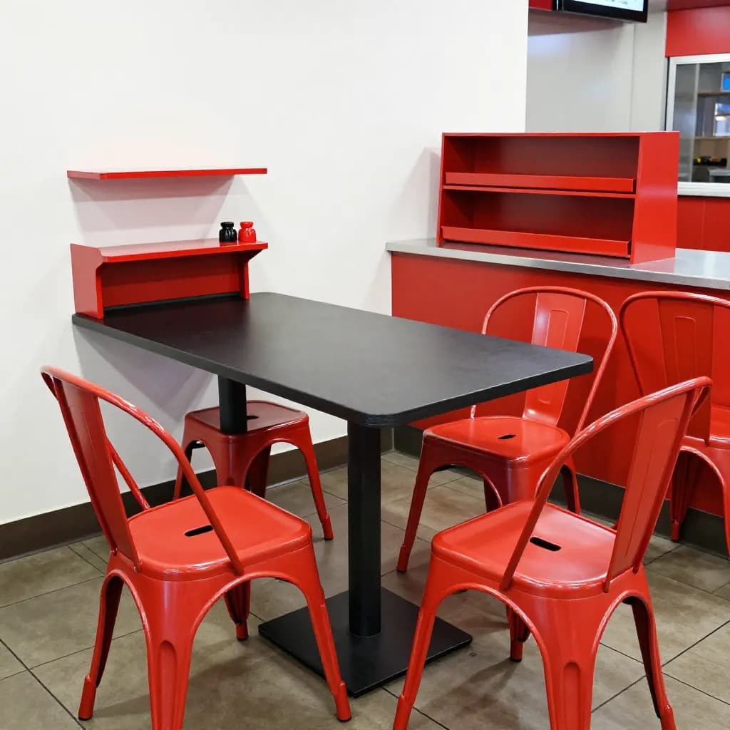 Powder Coating for Fast Food and Quick Service Restaurant Fixtures