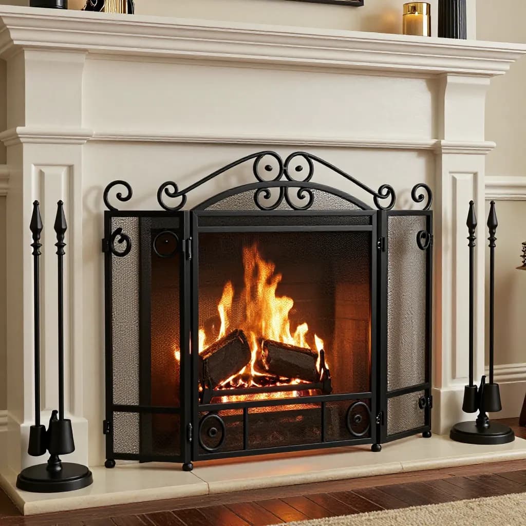 Powder Coating a Fireplace Surround or Fire Screen