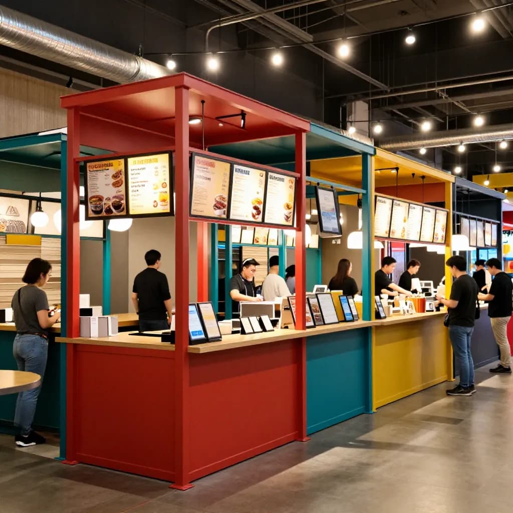 Powder Coating for Food Halls and Market Stalls