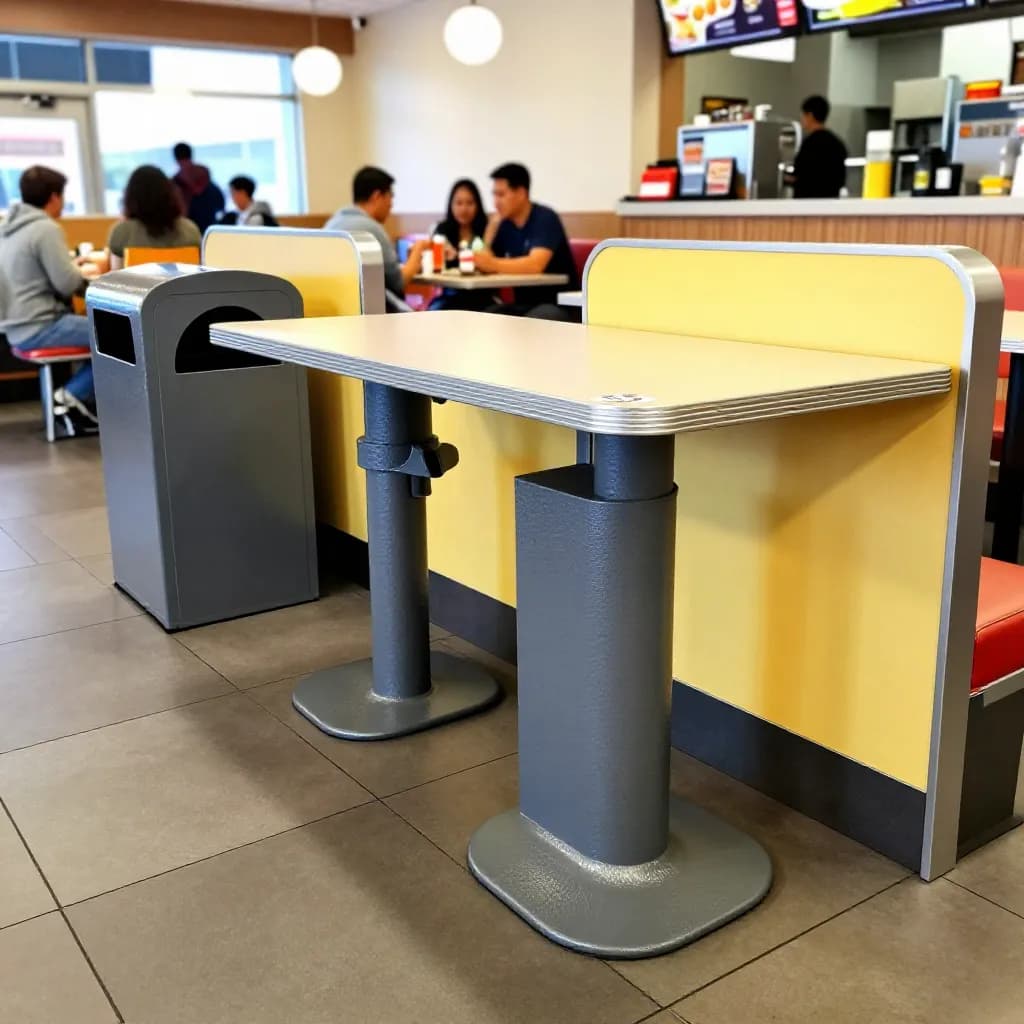 Powder Coating for Fast Food Restaurant Fixtures: High-Traffic Durability, Easy Cleaning, and Brand Compliance