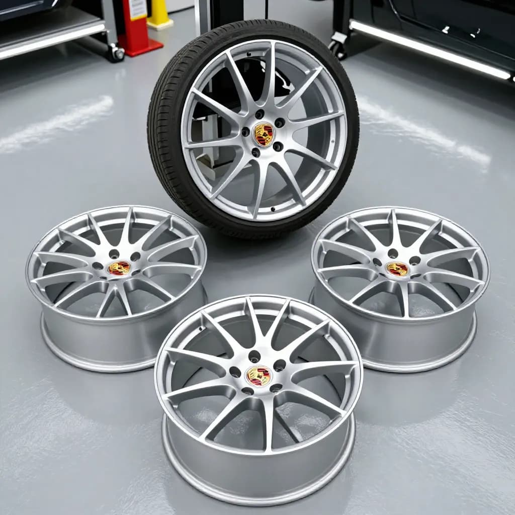Powder Coating for Porsche Wheels: OEM Color Matching, Track Use, Concours, and Clear Coat Systems