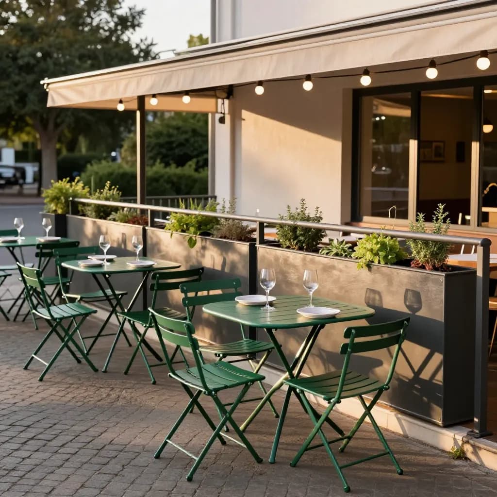 Powder Coating for Outdoor Dining Terraces and Patios