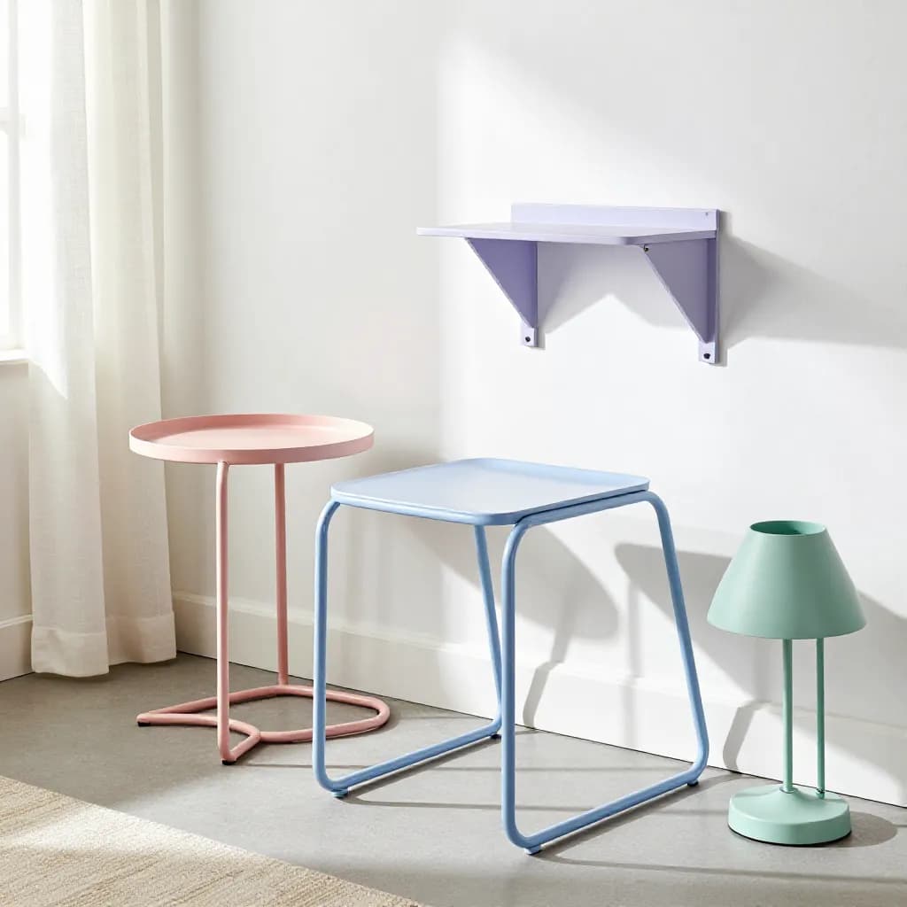 Powder Coating Pastel Colors: Soft Tones for Interior Design, Furniture, and Scandinavian Aesthetic