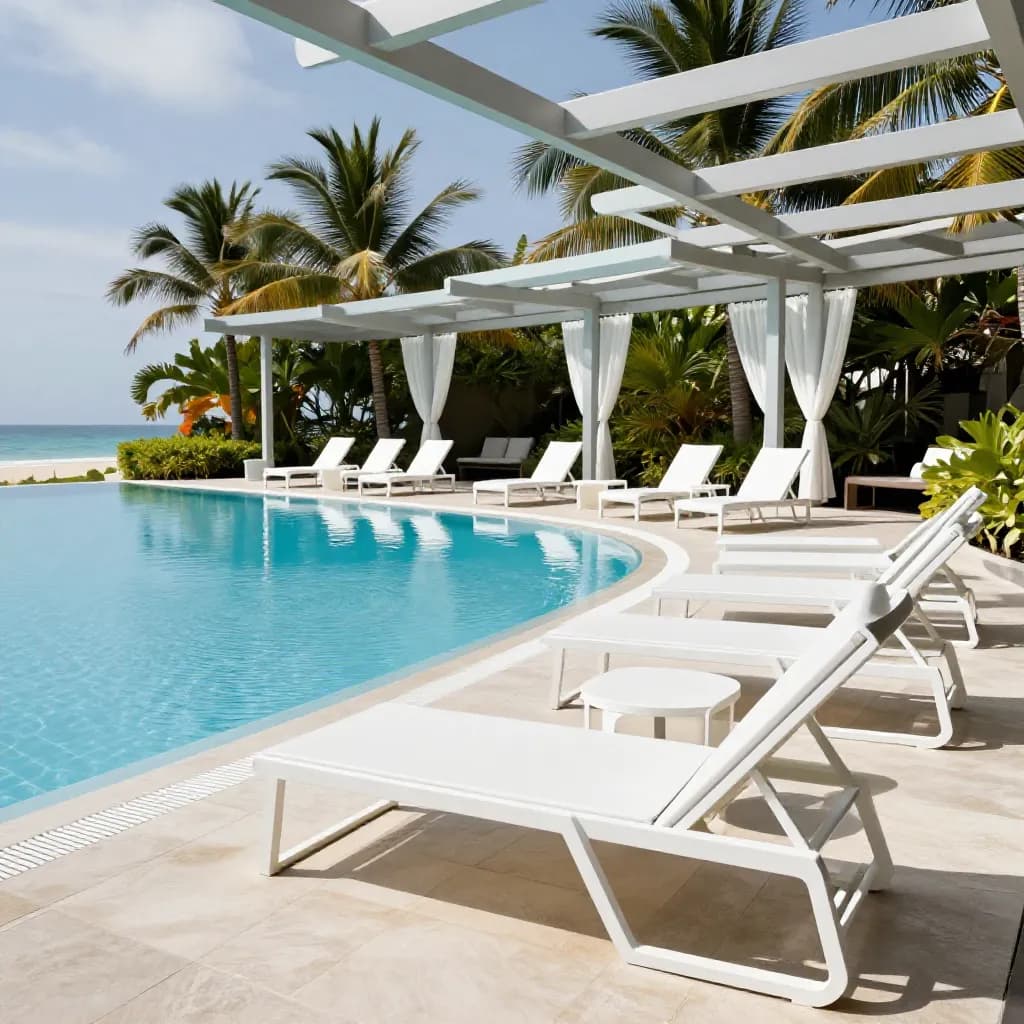 Powder Coating for Resort Pool Areas and Leisure Zones