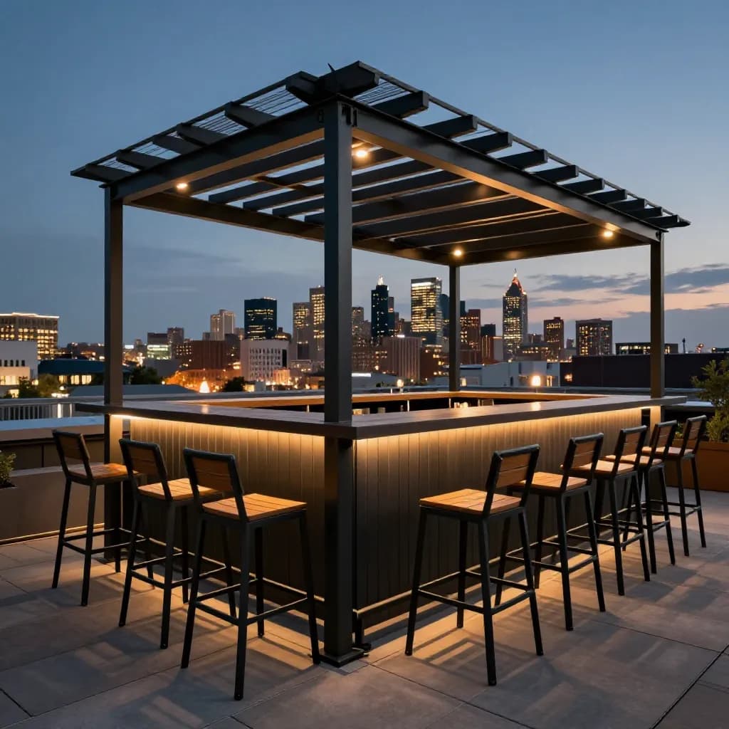 Powder Coating for Rooftop Bars and Sky Terraces