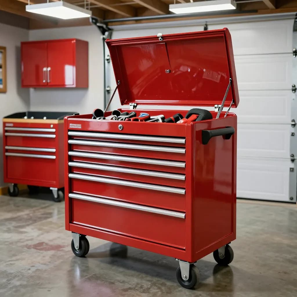 Powder Coating Tool Boxes, Storage Cabinets, and Workshop Equipment
