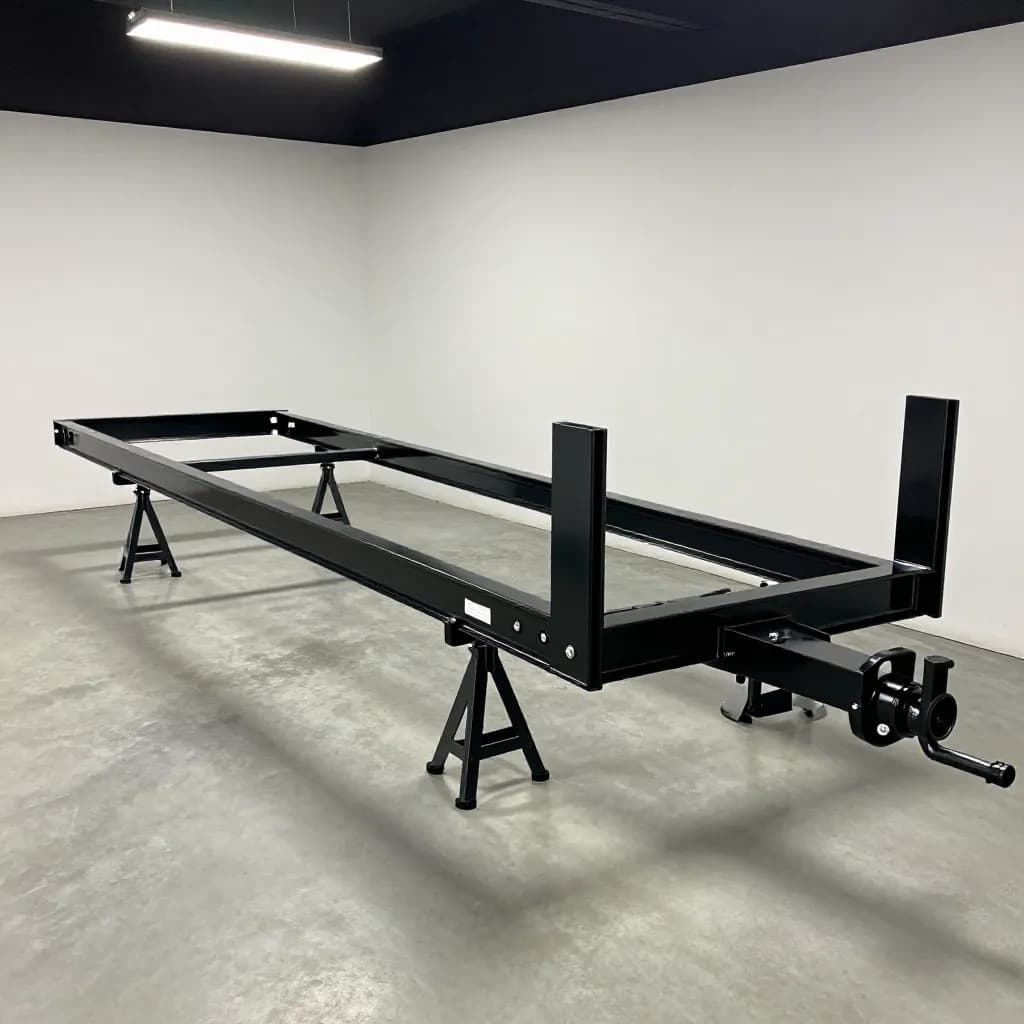 Powder Coating Trailer Frames and Utility Equipment