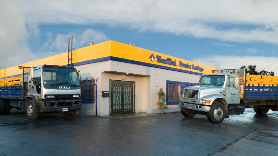 Sundial Powder Coating shop in Los Angeles