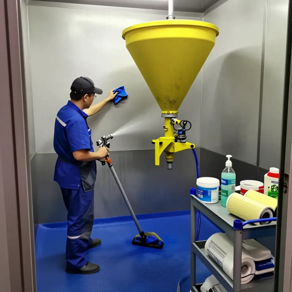 How to Do a Powder Coating Color Change: Booth Purge, Gun Cleaning, and Contamination Prevention