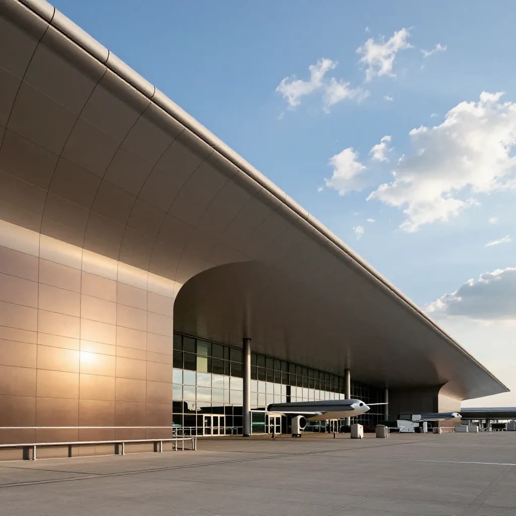 Powder Coating for Airport Terminals and Aviation Buildings