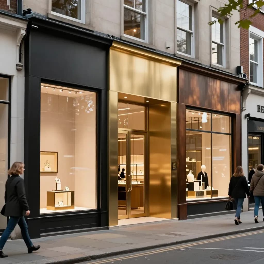 Powder Coating for Commercial Shopfronts and Retail Facades