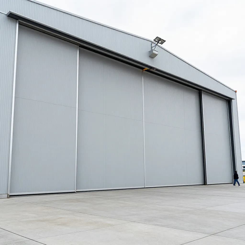 Powder Coating for Hangar Doors and Large-Format Industrial Doors