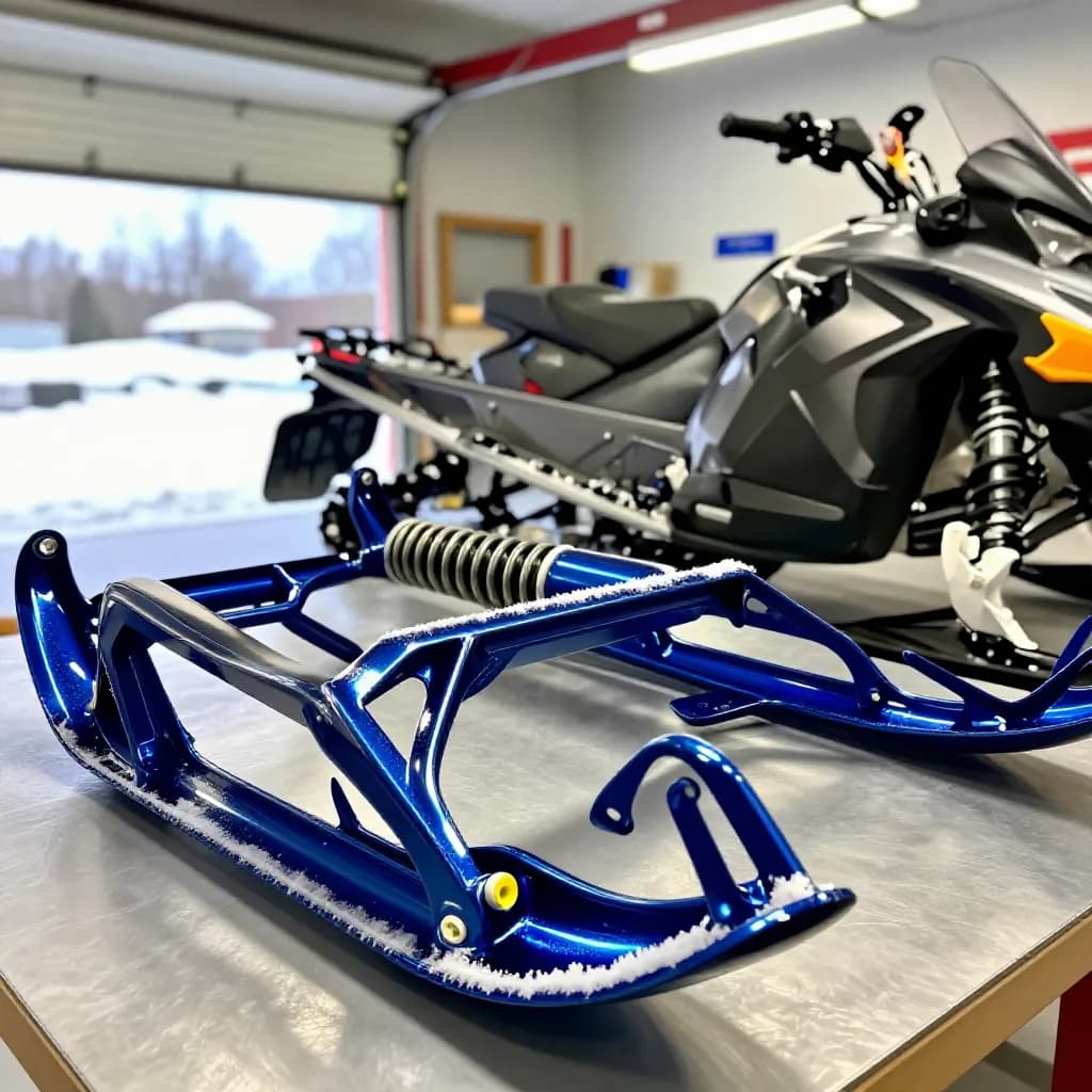Powder Coating Snowmobile Parts: Extreme Cold Durability and Custom Finishes