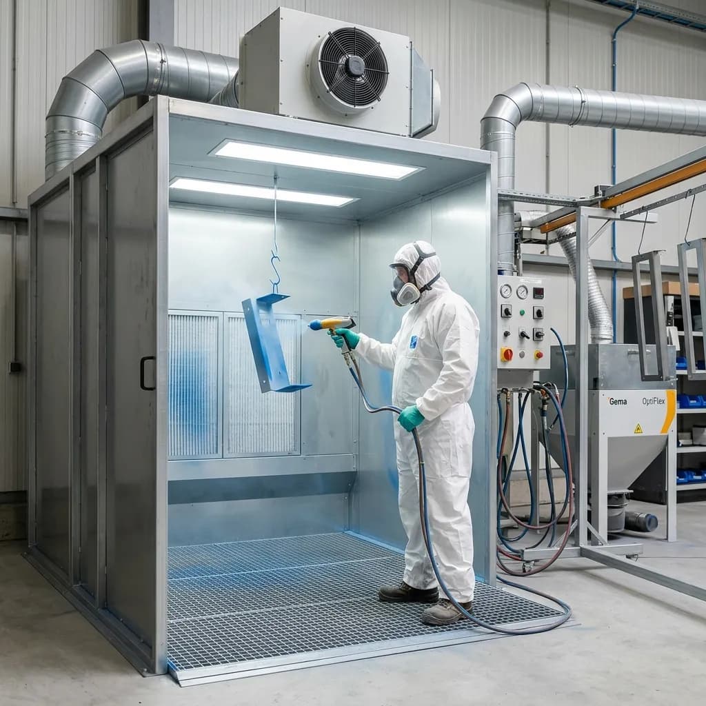 Occupational Health in Powder Coating: Dust Exposure Limits, Respiratory Protection, and Health Monitoring