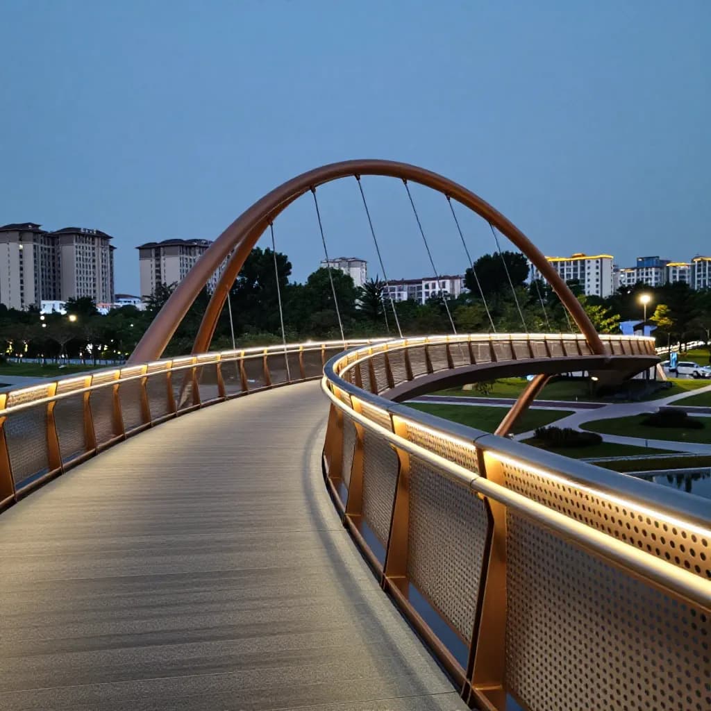 Powder Coating for Pedestrian Bridges and Walkway Structures
