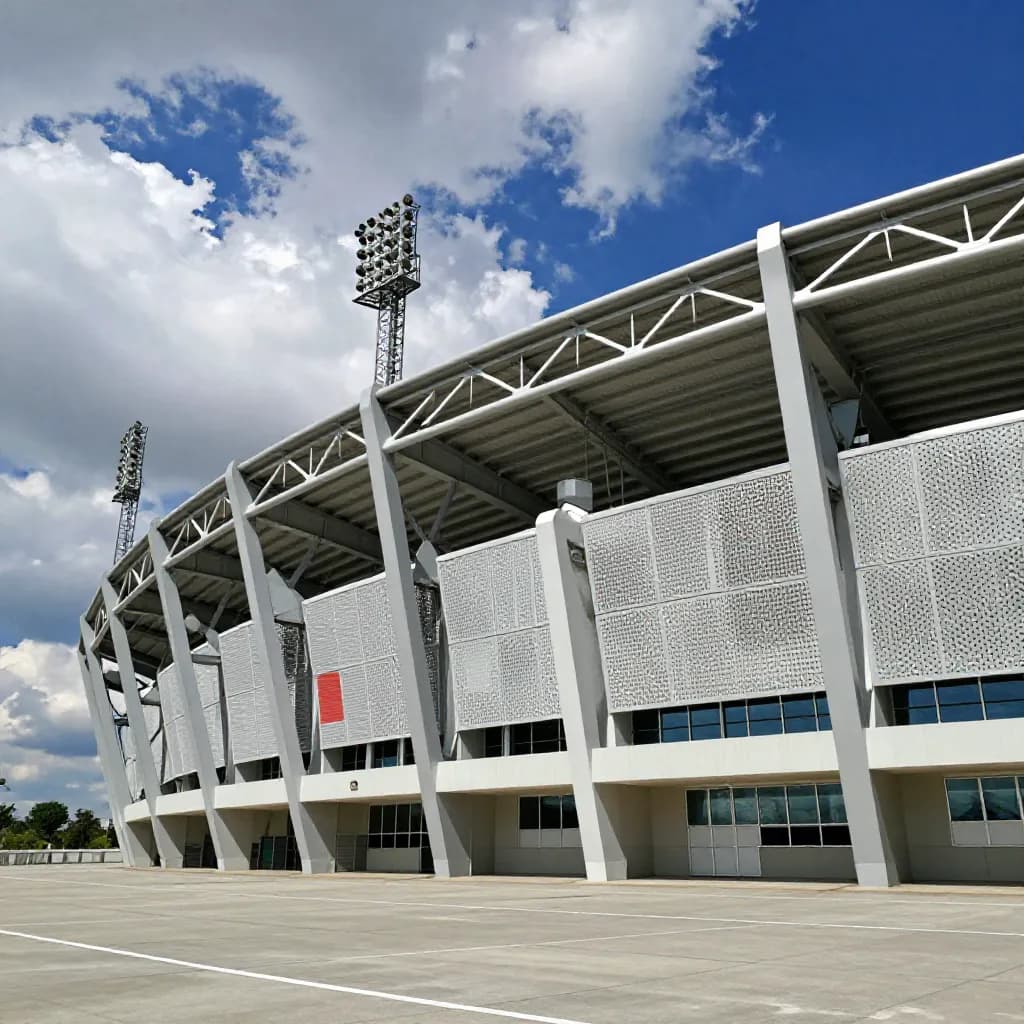 Powder Coating for Sports Stadium Architecture: Large-Scale Facades, Structural Steel, and Brand Identity