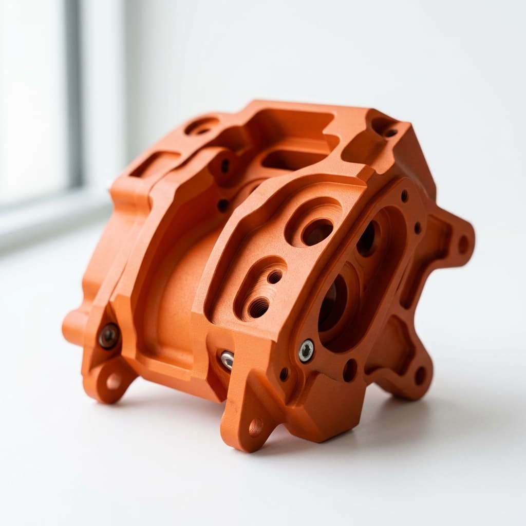 Aerospace CNC component powder coating