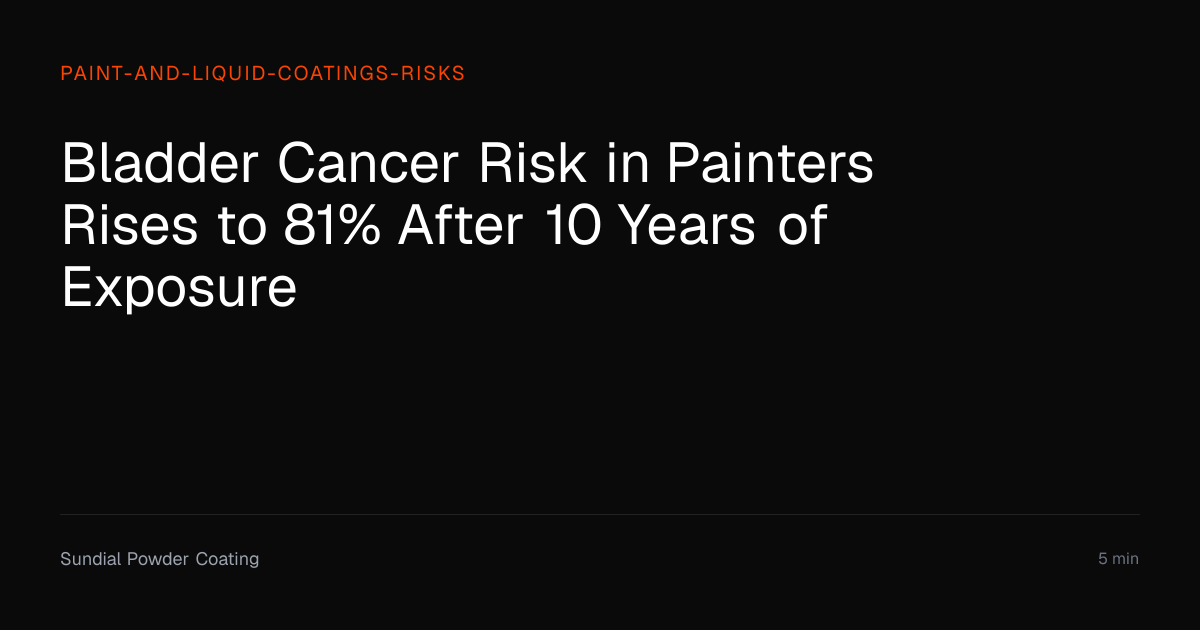 Bladder Cancer Risk in Painters Rises to 81% After 10 Years of Exposure ...