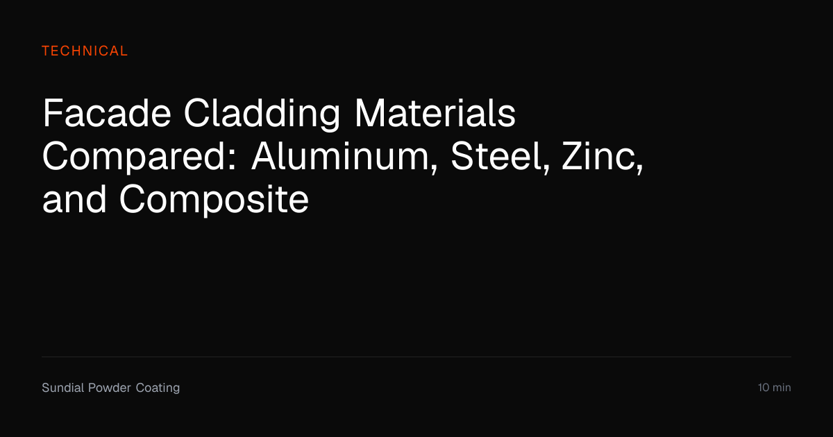 Facade Cladding Materials Compared: Full Guide | Sundial Powder Coating ...