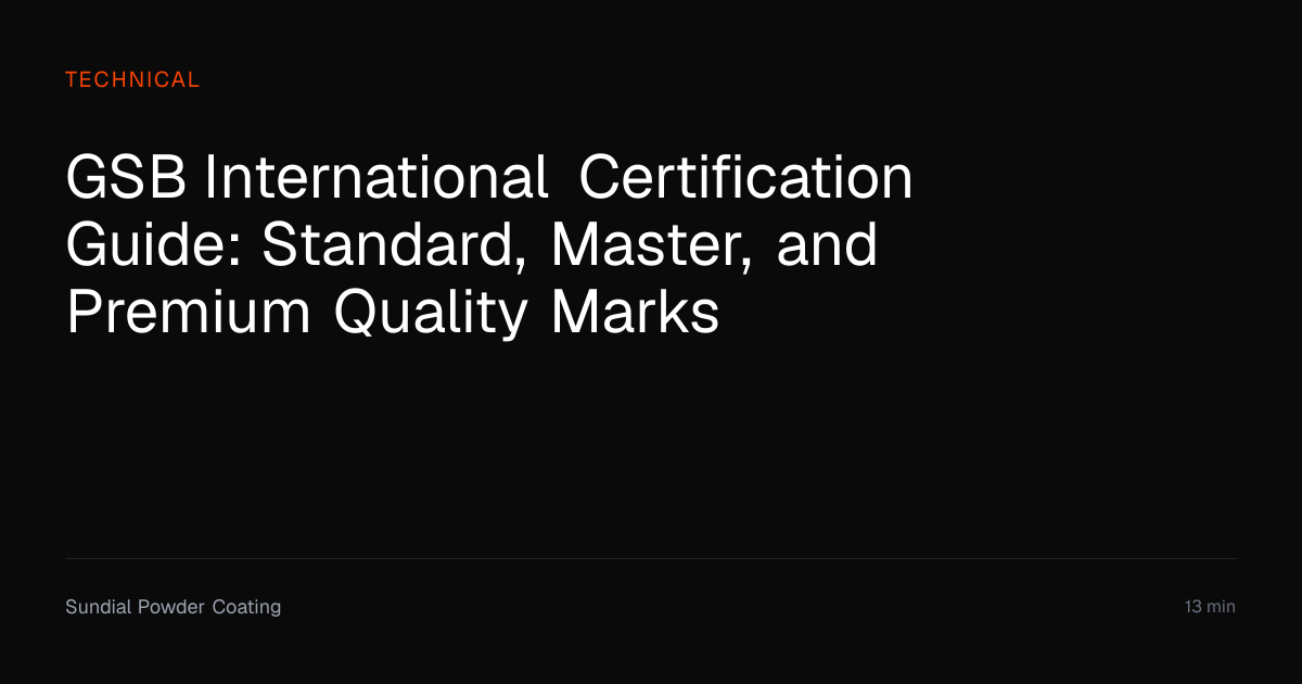 GSB International Certification Guide Explained | Sundial Powder ...