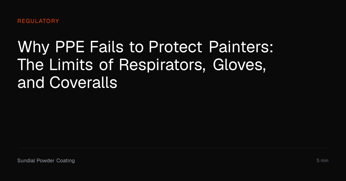 Why PPE Fails to Protect Painters: The Limits of Respirators, Gloves ...