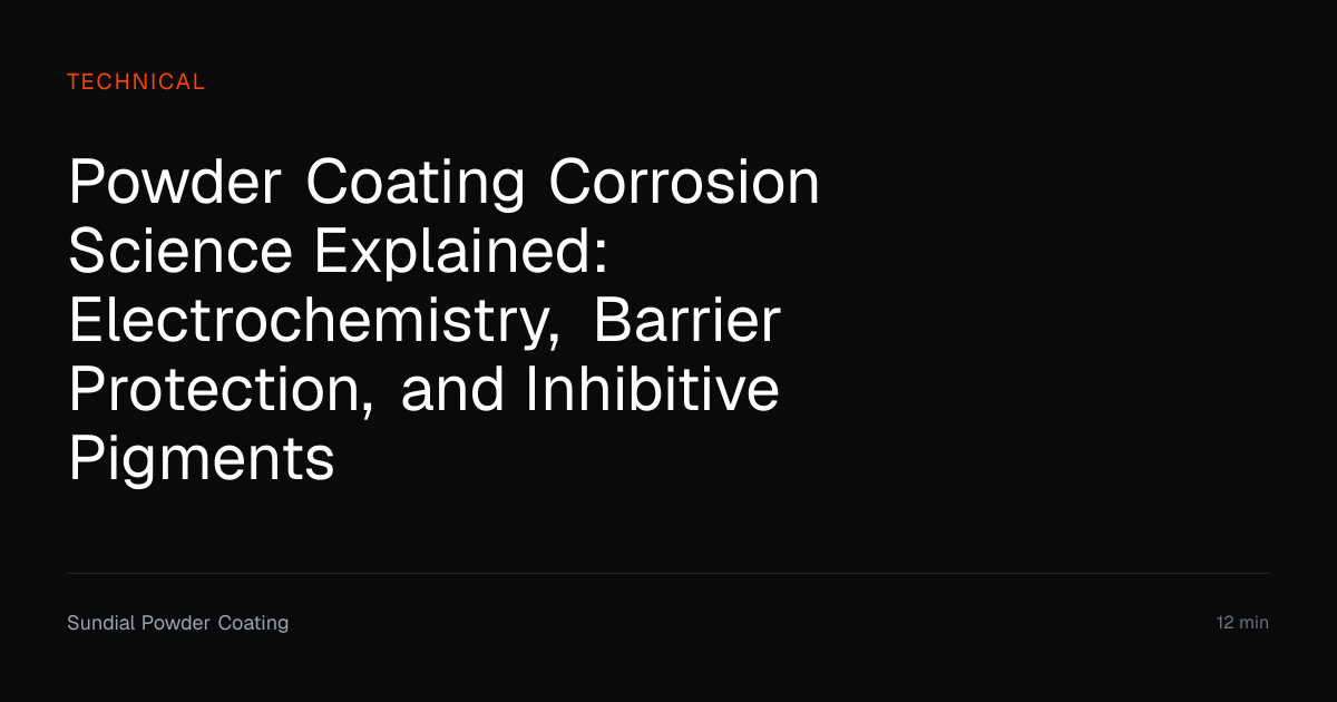 Powder Coating Corrosion Science Explained | Sundial Powder Coating ...