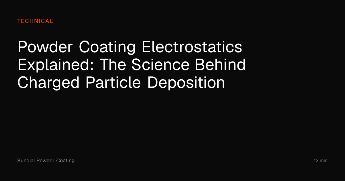 Powder Coating Electrostatics Explained | Sundial Powder Coating ...