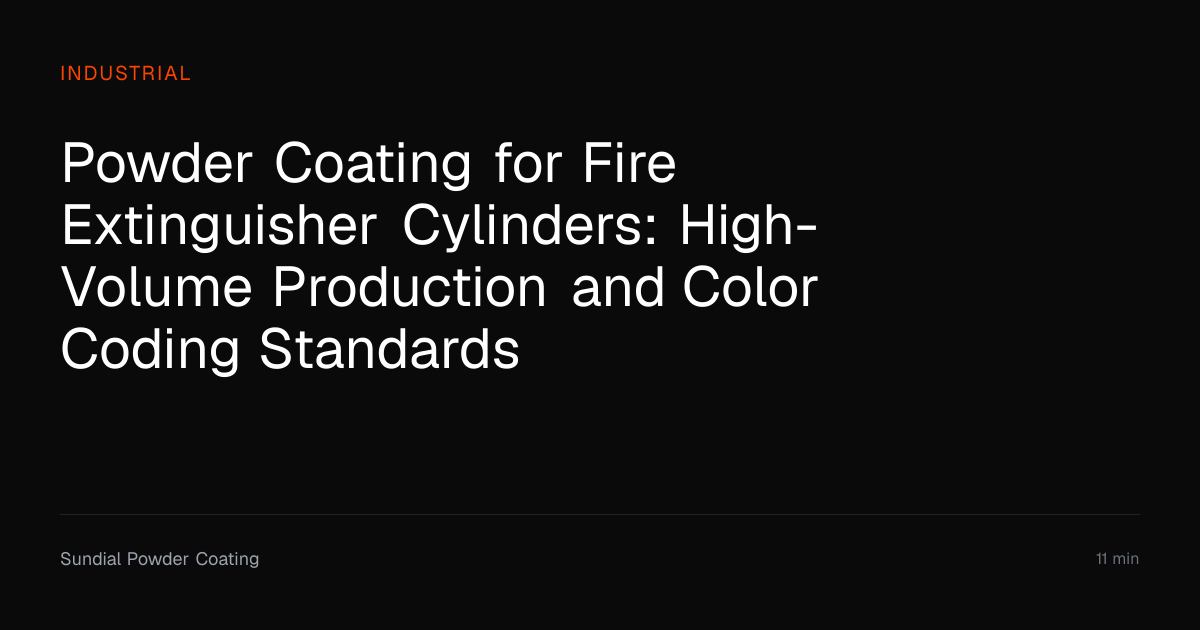Powder Coating Fire Extinguisher Cylinders | Sundial Powder Coating ...