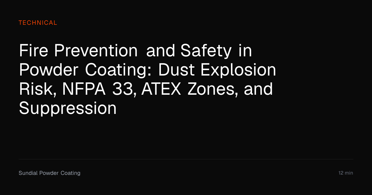 Powder Coating Fire Prevention and Safety | Sundial Powder Coating ...