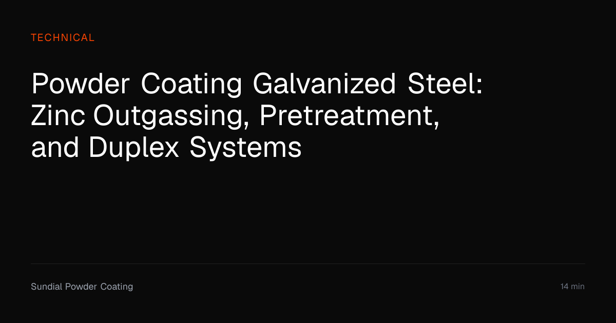Powder Coating Galvanized Steel: Complete Guide | Sundial Powder ...