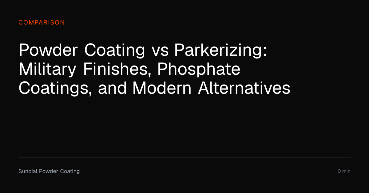 Powder Coating vs Parkerizing Compared | Sundial Powder Coating ...