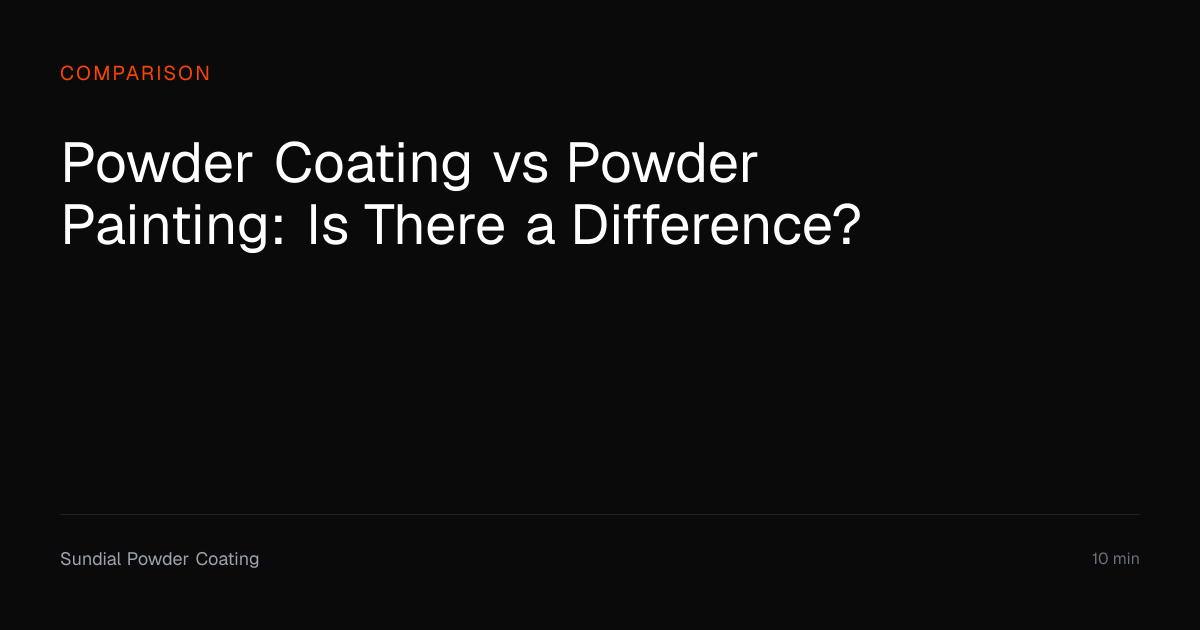 Powder Coating vs Powder Painting Difference | Sundial Powder Coating ...