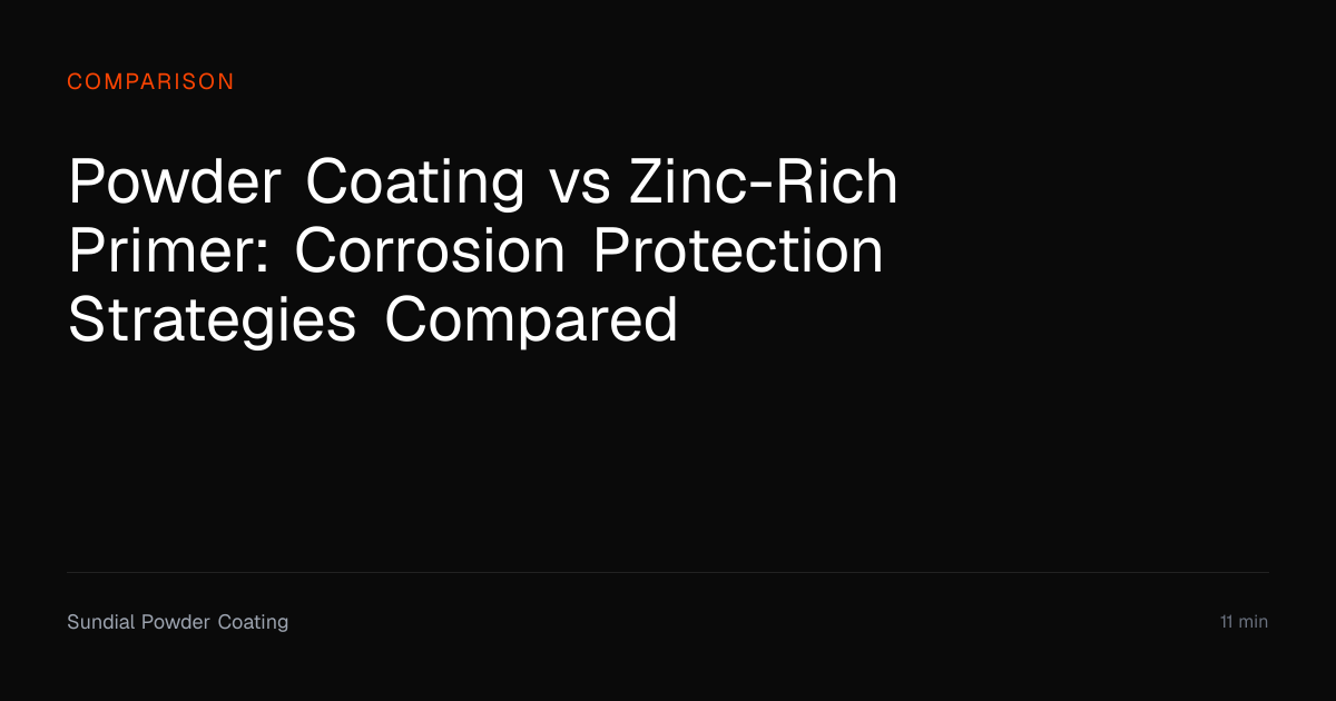 Powder Coating vs Zinc-Rich Primer Guide | Sundial Powder Coating ...