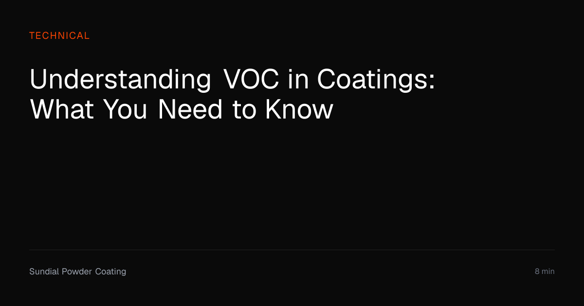 VOC in Coatings Explained — Regulations, Health Impact & Low-VOC ...
