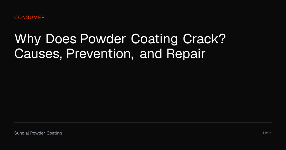 Why Does Powder Coating Crack? Causes & Fixes | Sundial Powder Coating ...