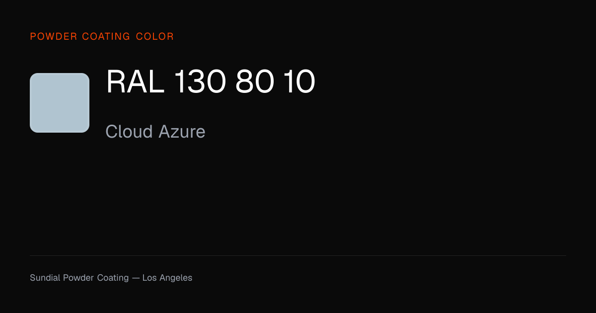 RAL 130 80 10 Cloud Azure | Powder Coating Color | Sundial Powder ...