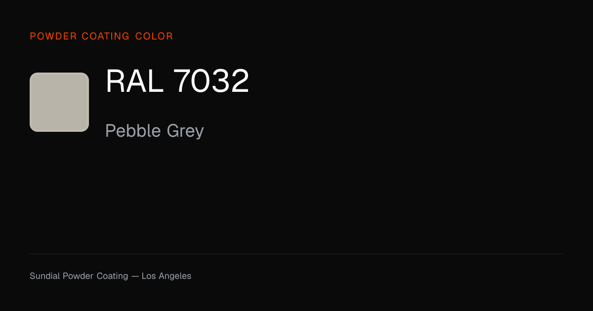 RAL 7032 Pebble Grey | Powder Coating Color | Sundial Powder Coating ...