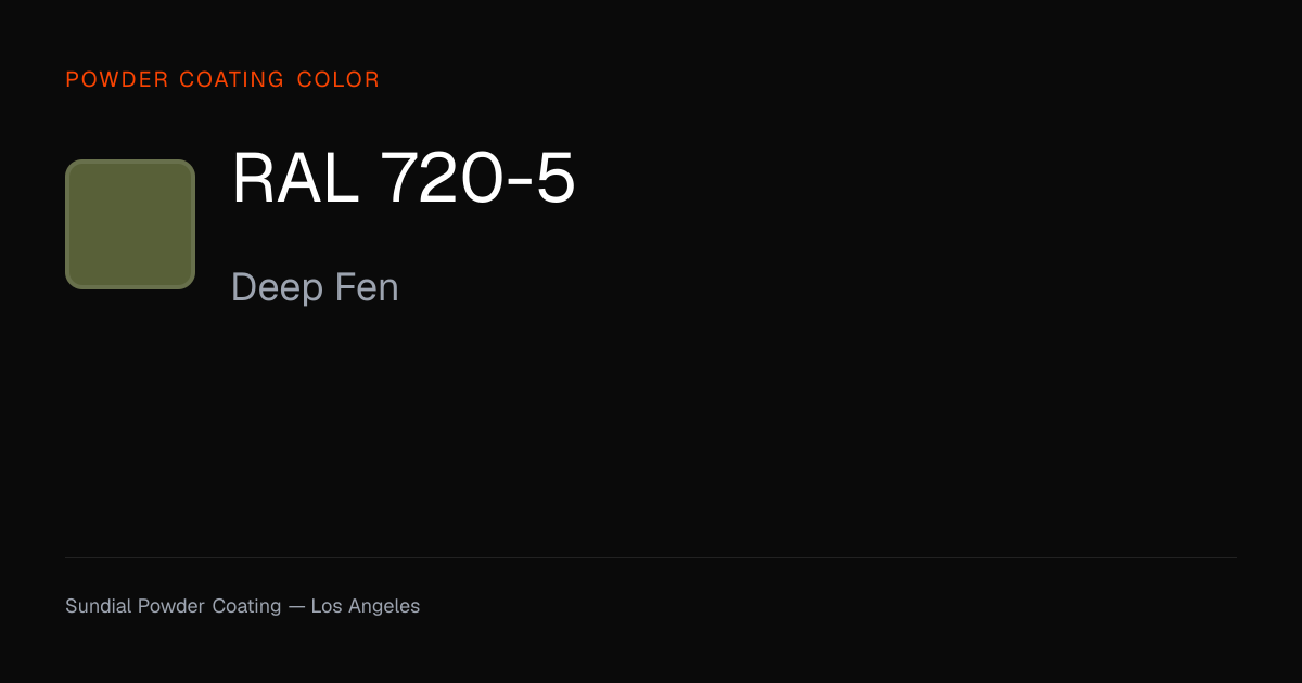 RAL 720-5 Deep Fen | Powder Coating Color | Sundial Powder Coating ...
