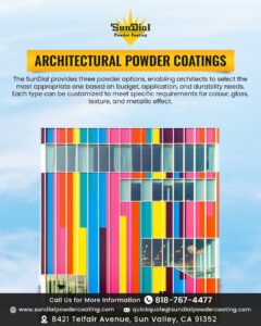 Architural powder coating sundial