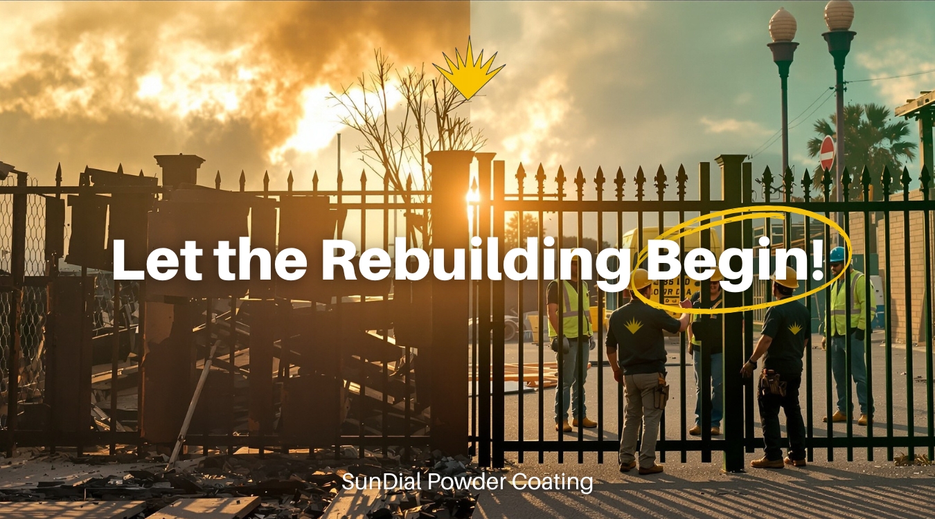 sundial powder coating fence